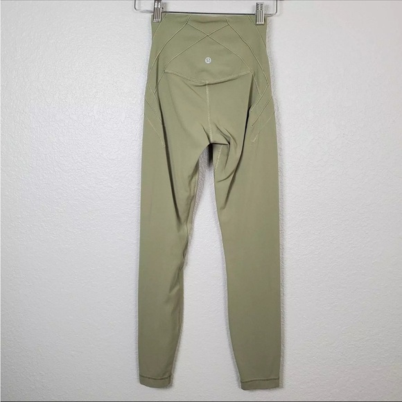 Lululemon Nulu Fold Yoga High-Rise Crop 23" RoseMary Green size 6 - Picture 9 of 14
